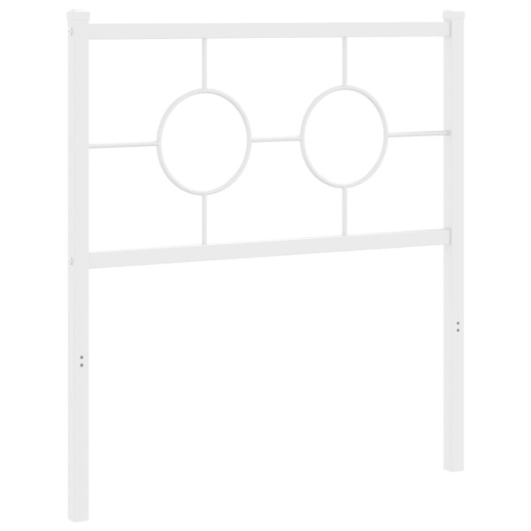 Cabecero de metal blanco 80 cm M 2