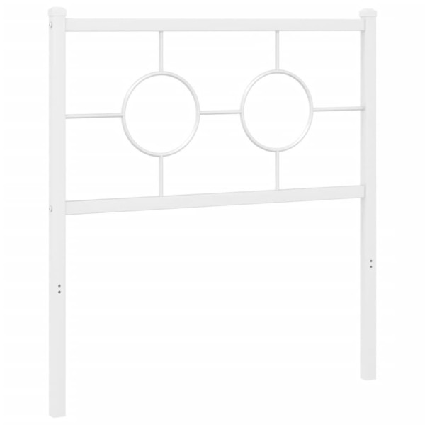 Cabeceira de cama 80 cm metal branco M 4