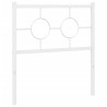 Cabeceira de cama 80 cm metal branco 4