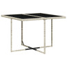 Set comedor de jardín 5 pzas cojines ratán sintético gris claro 4