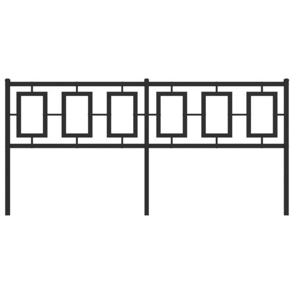 Cabeceira de cama 180 cm metal preto M 3