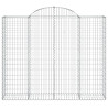 Cestas gaviones 20 uds forma de arco hierro 200x50x160/180 cm 4