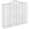 Cestos gabião arqueados 25 pcs 200x50x160/180 ferro galvanizado 3