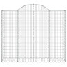 Cestas gaviones 25 uds forma de arco hierro 200x50x160/180 cm 4