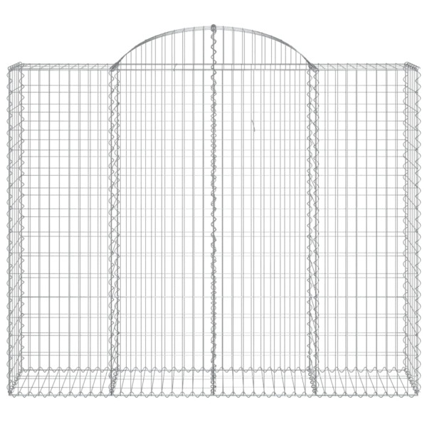 Cestos gabião arqueados 30 pcs 200x50x160/180 ferro galvanizado M 4