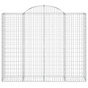 Cestas gaviones 30 uds forma de arco hierro 200x50x160/180 cm 4