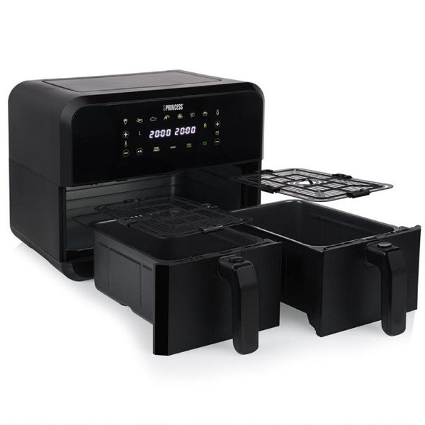 Freidora de aire Princess Double Basket Airfryer 182068 8L negro M 4