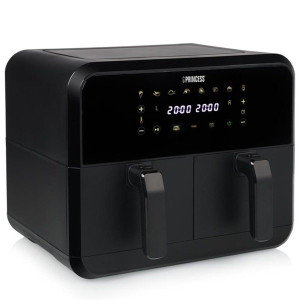 Frigorífico a ar Princess Double Basket Airfryer 182068 8L preto H