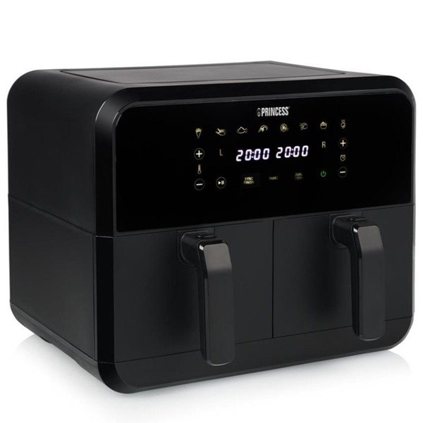 Freidora de aire Princess Double Basket Airfryer 182068 8L negro M 2