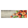Alfombra de cocina lavable terciopelo tomates 45x150 cm 2