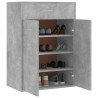 Mueble zapatero de contrachapada gris hormigón 60x35x84 cm 4