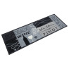 Alfombra de cocina lavable terciopelo gris Wine 45x150 cm 1