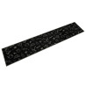 Alfombra de cocina lavable terciopelo Morning negro 60x300 cm 1