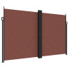 Toldo lateral retráctil marrón 200x600 cm 2