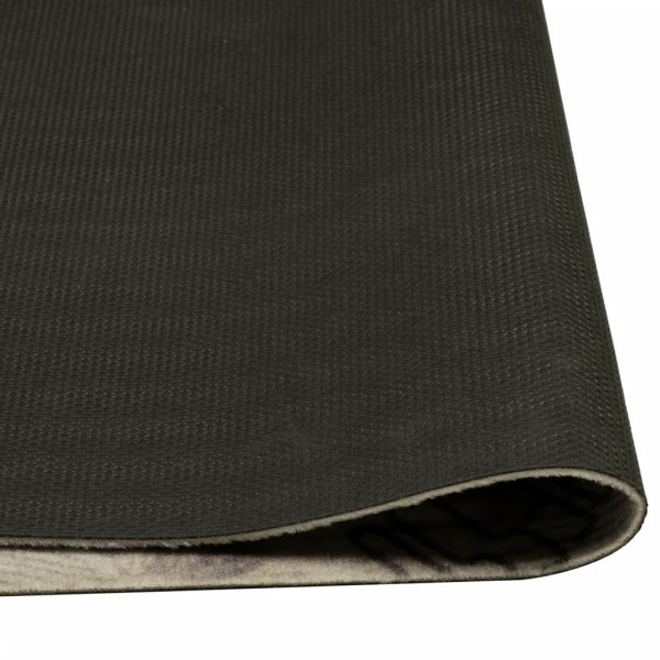 Alfombra de cocina lavable terciopelo gris café 45x150 cm M 4