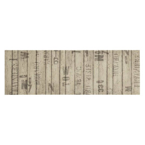 Alfombra de cocina lavable terciopelo estampado valla 60x180 cm H