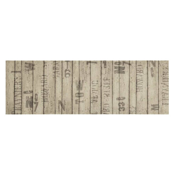 Alfombra de cocina lavable terciopelo estampado valla 60x180 cm M 2