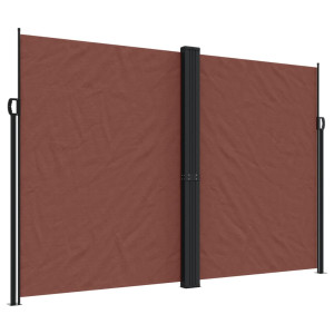 Toldo lateral retrátil 220x600 cm castanho H