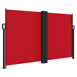 Toldo lateral retráctil rojo 140x1000 cm H