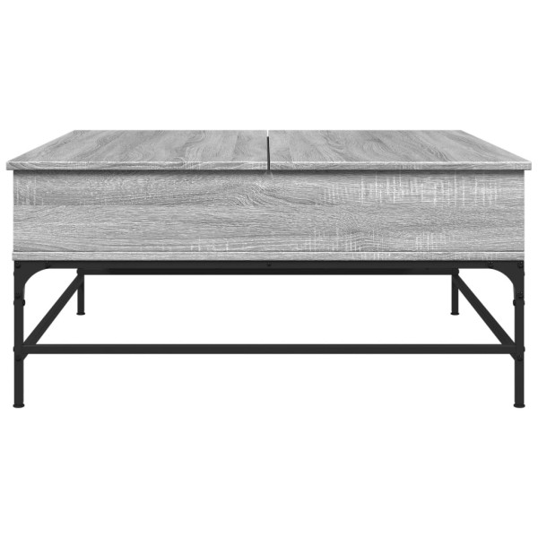 Mesa de centro 95x95x45 cm derivados madeira/metal cinza sonoma M 5