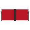 Toldo lateral retráctil rojo 100x1000 cm 3
