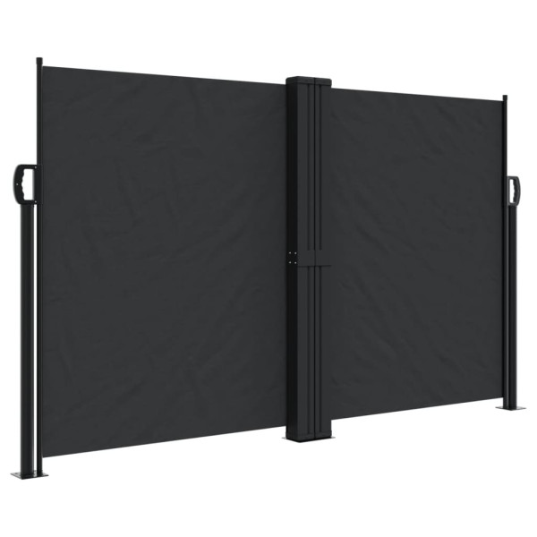 Toldo lateral retráctil negro 140x1000 cm M 2