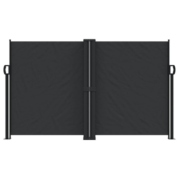 Toldo lateral retráctil negro 140x1000 cm M 3