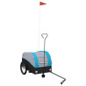 Remolque para bicicleta hierro negro y azul 30 kg 2