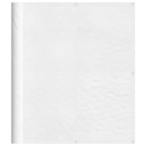 Pantalla de balcón 100% poliéster Oxford blanco 120x700 cm H