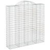 Cestos gabião arqueados 12 pcs 200x50x200/220 ferro galvanizado 3