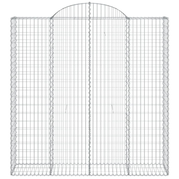 Cestas de gaviones 12 uds forma de arco hierro 200x50x200/220cm M 4