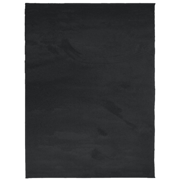 Tapete de pelo curto OVIEDO 240x340 cm preto M 2