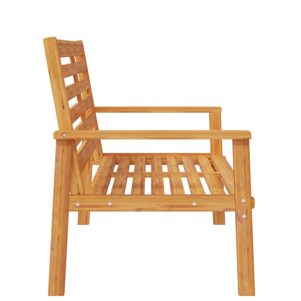 Banco de jardim 120 cm madeira de acácia maciça M 5