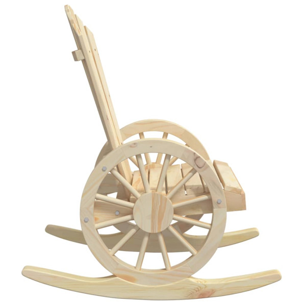 Cadeira de baloiço Adirondack madeira de abeto maciça M 5