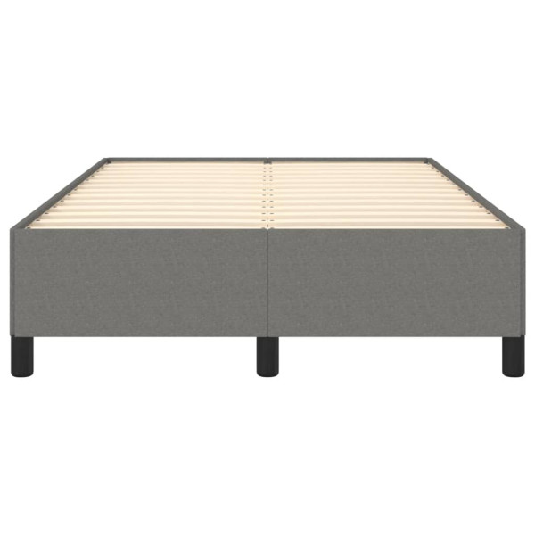 Estructura de cama tela gris oscuro 120x190 cm M 5