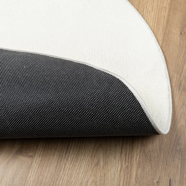 Alfombra de pelo corto OVIEDO crema Ø 120 cm M 5