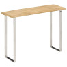 Mesa de console com borda natural madeira de manga sólida 105x33x76 cm 1