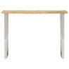 Mesa consola con borde natural madera mango maciza 105x33x76 cm 2