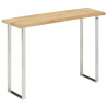 Mesa consola con borde natural madera mango maciza 105x33x76 cm 4