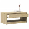 Mesa de centro SAUDA madera maciza pino color roble 99x55x45 cm 1