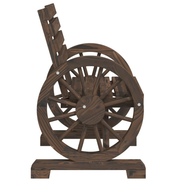 Silla de jardín de madera maciza de abeto 58x58x78.5 cm M 5