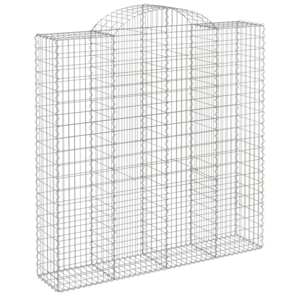 Cestos gabião arqueados 10 pcs 200x50x200/220 ferro galvanizado M 3