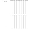 Estaca para plantas de jardim 20 pcs 61 cm aço verde-escuro 3