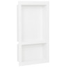 Hornacina de ducha 2 compartimentos blanco brillo 41x51x10 cm 1