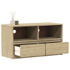 Mueble de TV SAUDA madera maciza pino color roble 99x43x55 cm 1
