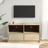 Mueble de TV SAUDA madera maciza pino color roble 99x43x55 cm 3