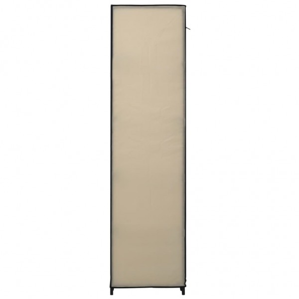 Armario plegable de tela color crema 110x45x175 cm M 5