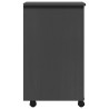 Cajonera con ruedas MOSS madera maciza de pino gris 5