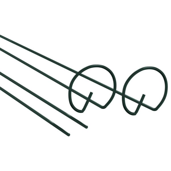 Estaca para plantas de jardim 20 pcs 91 cm aço verde-escuro M 4