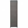 Armario plegable de tela gris 110x45x175 cm 5
